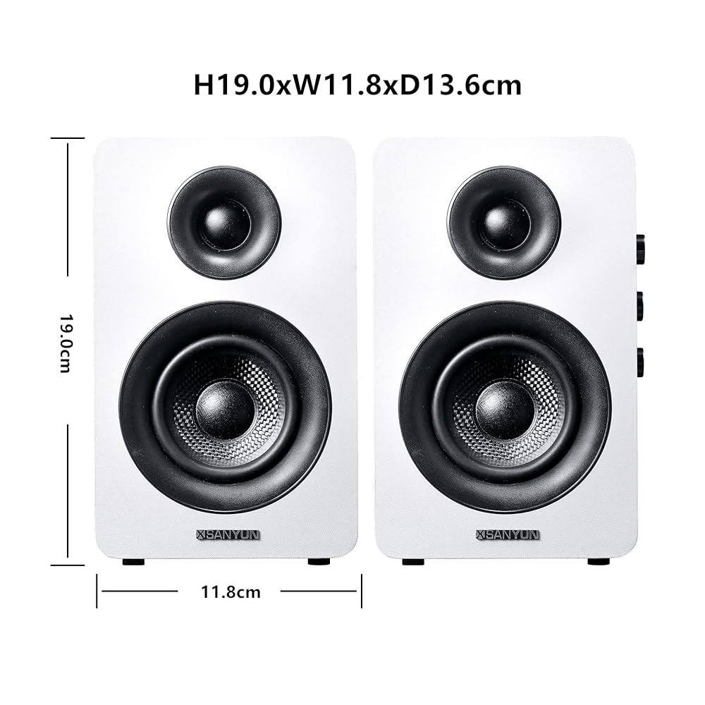 Sanyun SW228BT 80Wアクティブブックシェルフスピーカー Sanyun SW228BT 80Wアクティブブックシェルフスピーカー